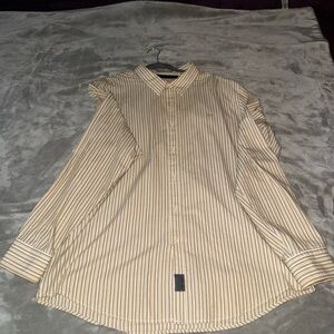 Sean John Beige Striped Men's Shirt
